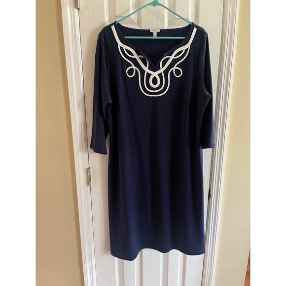 Talbots Blue Dress - Picture 1 of 3